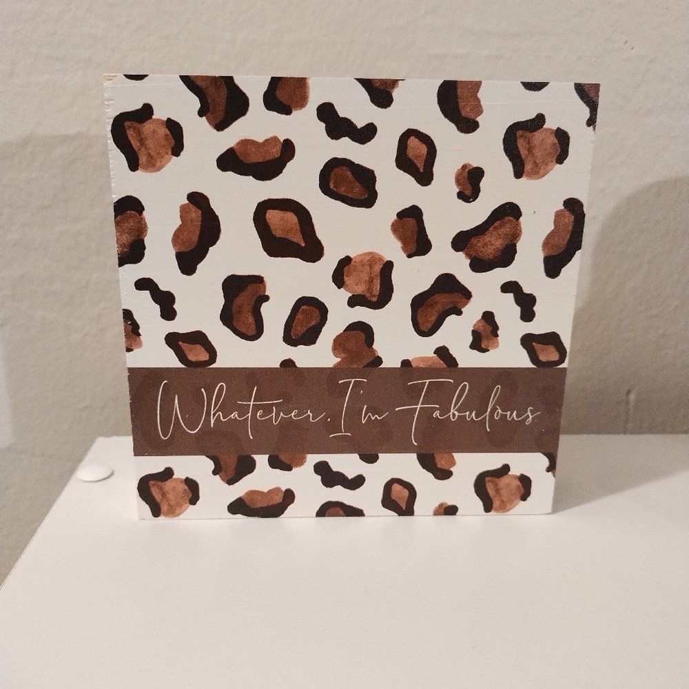 Decorative wooden block